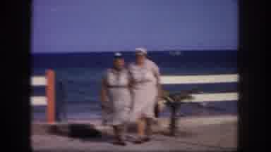 Tampa Florida USA (1960): Two Women Walking On A Boat Deck