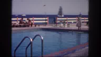 Tampa Florida USA (1960): One Lady Caught A Big Fish And Take On Its Hand And Show