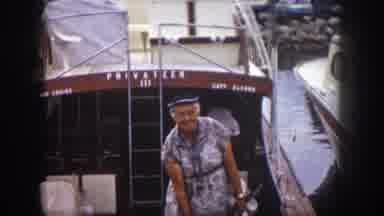Tampa Florida USA (1960): The People Are Travelling To The Boat On The Sea