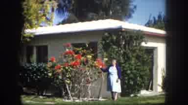 Tampa Florida USA (1960): Panoramic Shot Of House Two Women