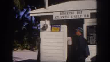 Tampa Florida USA (1960): The Man Was Standing Near The Bay For Guarding The Hotel
