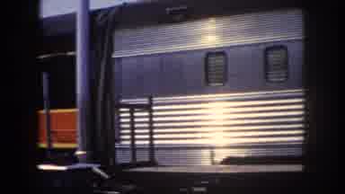 Tampa Florida USA (1960): A Train In The 1950'S Getting Ready To Depart The Depot