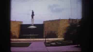 Tampa Florida USA (1960): White Statue Displayed At Outdoor Garden On A Clear Day