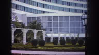 Tampa Florida USA (1960): Very Large Government Building Entrance With A Very Well