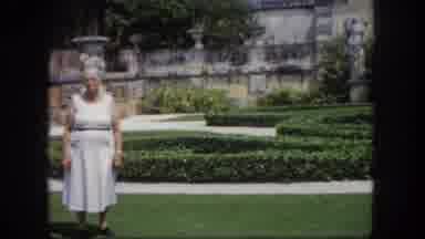 Tampa Florida USA (1960): Sculpted Hedgerow Growing In Palatial Garden Juxtaposed