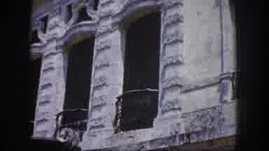 Tampa Florida USA (1960): Grabando La Fachada De Un Edificio Muy Antiguo Con