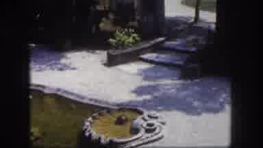 Tampa Florida USA (1960): Zen Garden Shaped Like A Paw Print With Smooth As Rock