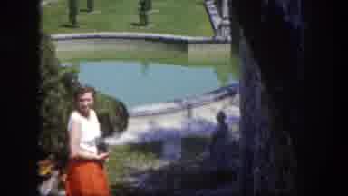 Tampa Florida USA (1960): Mansion Expansive Manicured Grounds Reflecting Pools