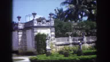 Tampa Florida USA (1960): View Of A Fancy House And Well Maintained Garden Area As