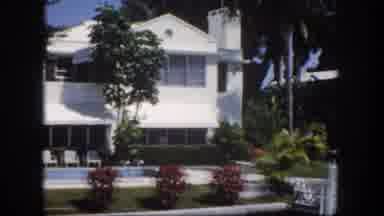 Tampa Florida USA (1960): View Of Estates In California With Palm Trees And Floral