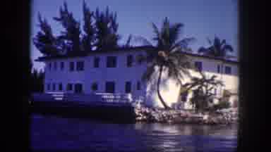 Tampa Florida USA (1960): Sailing On Waterway With View Of Palm Trees Building And