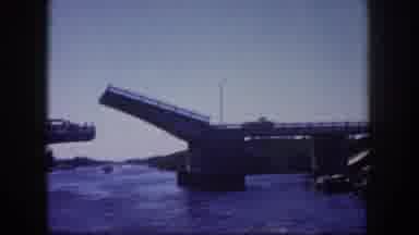 Tampa Florida USA (1960): The Ship Is Going In Water Very Slowly