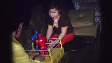 Lynbrook New York (1976): Three Children Playing With A Rock Em Sock Em Robot Toy