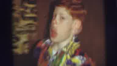 Lynbrook New York (1976): Redhead Kid Storms Out Room