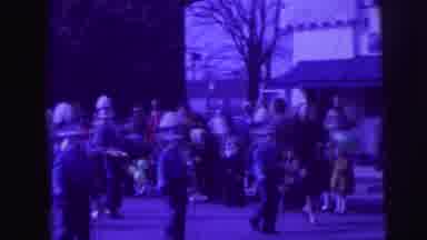 Lynbrook New York (1976): Possible High School Band Wearing Plumed Hats Marching