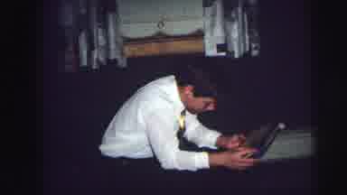 Lynbrook New York (1976): Kids Sitting On A Carpeted Floor Unwrapping Their