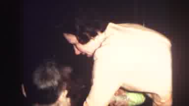 Lynbrook New York (1976): A Father Pointing Out Something On Floor To 3 Kids And A