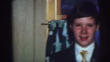 Lynbrook New York (1976): Young Boy Dressed Up And Smiling Girl On Bed May Be Ill