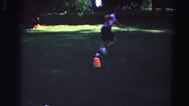 Hagerstown Maryland Usaa-1963: Two Children Playing With Ball In Park