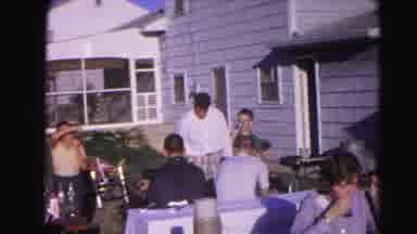 Hagerstown Maryland Usaa (1963): People Sitting And Eating Outdoors On A Bright