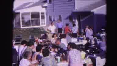 Hagerstown Maryland Usaa (1963): A Family Is Having A Gathering In The Backyard Of