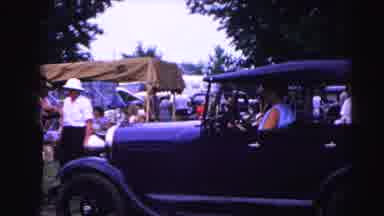 HAGERSTOWN MARYLAND USAA-1963: Classic Car Show With Vintage Automobiles And Spectators