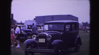 Hagerstown Maryland Usaa (1963): Person Wearing Blue Shirt Drives Black Ford Model
