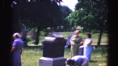 Hagerstown Maryland Usaa (1963): People In A Cemetery Remembering Loved Ones On A