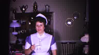 Hagerstown Maryland Usaa (1963): Nurse Is Holding A Candle Giving A Speech And Is