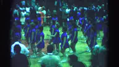 Hagerstown Maryland Usaa (1963): A Basketball Court Full Of Girls Walking In Lines