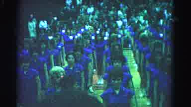 Hagerstown Maryland Usaa (1963): Young Women In Blue Rompers Stand On A Basketball
