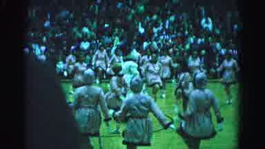 Hagerstown Maryland Usaa (1963): Dancers Dancing At A Sports Event With A Mascot
