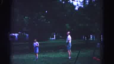 Hagerstown Maryland Usaa (1963): Family Playing Badminton In The Backyard