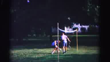 Hagerstown Maryland Usaa (1963): Two Children Playing Tennis A Woman Standing And