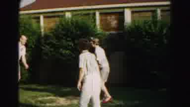 Hagerstown Maryland Usaa (1963): Family Runs Around The Yard And Has Fun During A