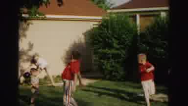 Hagerstown Maryland Usaa (1963): The Childrens Are Playing The Ball With Father In