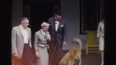 Hagerstown Maryland Usaa (1963): 1950'S Era People Standing On Front Steps With