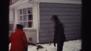 Hagerstown Maryland Usaa (1963): The Persons Are Removing Snows Using Spade Tool