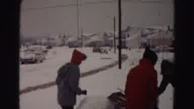 Hagerstown Maryland Usaa (1963): The Peoples Are Cleaning The Snow Stone