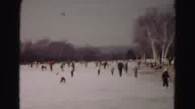 Hagerstown Maryland Usaa (1963): People At A Outside Ice Skate Rink