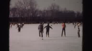 Hagerstown Maryland Usaa (1963): Several People Go Ice Skating On The Frozen Lake