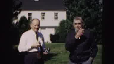Hagerstown Maryland Usaa (1963): Two People Participate In A Game Outdoors With A