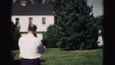 Hagerstown Maryland Usaa (1963): He Is Standing In The Garden And Smoking House