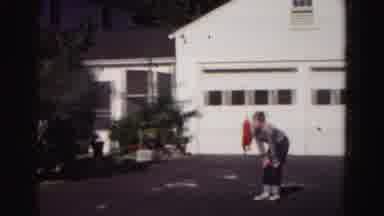 Hagerstown Maryland Usaa (1963): Boy Standing In Front Of White Garage Doors With