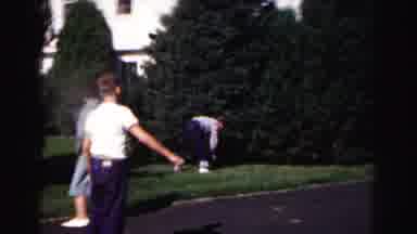 Hagerstown Maryland Usaa (1963): Boys Playing Football Together In The Yard