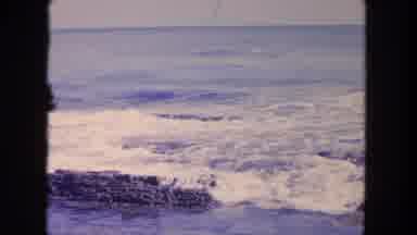 Tijuana Mexico (1962): Small Waves Rolling In And Breaking Over The Big Rocks