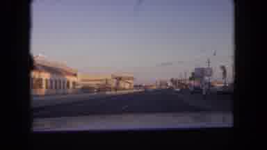 Tijuana Mexico (1962): Driving On A Highway Watching The Sunset By The Ocean
