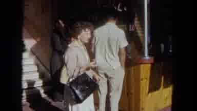 Tijuana Mexico (1962): Young Adults Standing In Line At A Busy Taco Stand