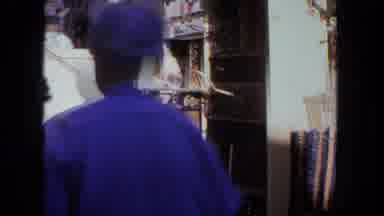 Tijuana Mexico (1962): A Man Walking Into An Open Air Market Filled With Stalls Of