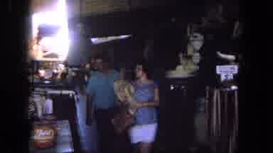 Tijuana Mexico (1962): A Man And Women Have Bought Something In The Store And
